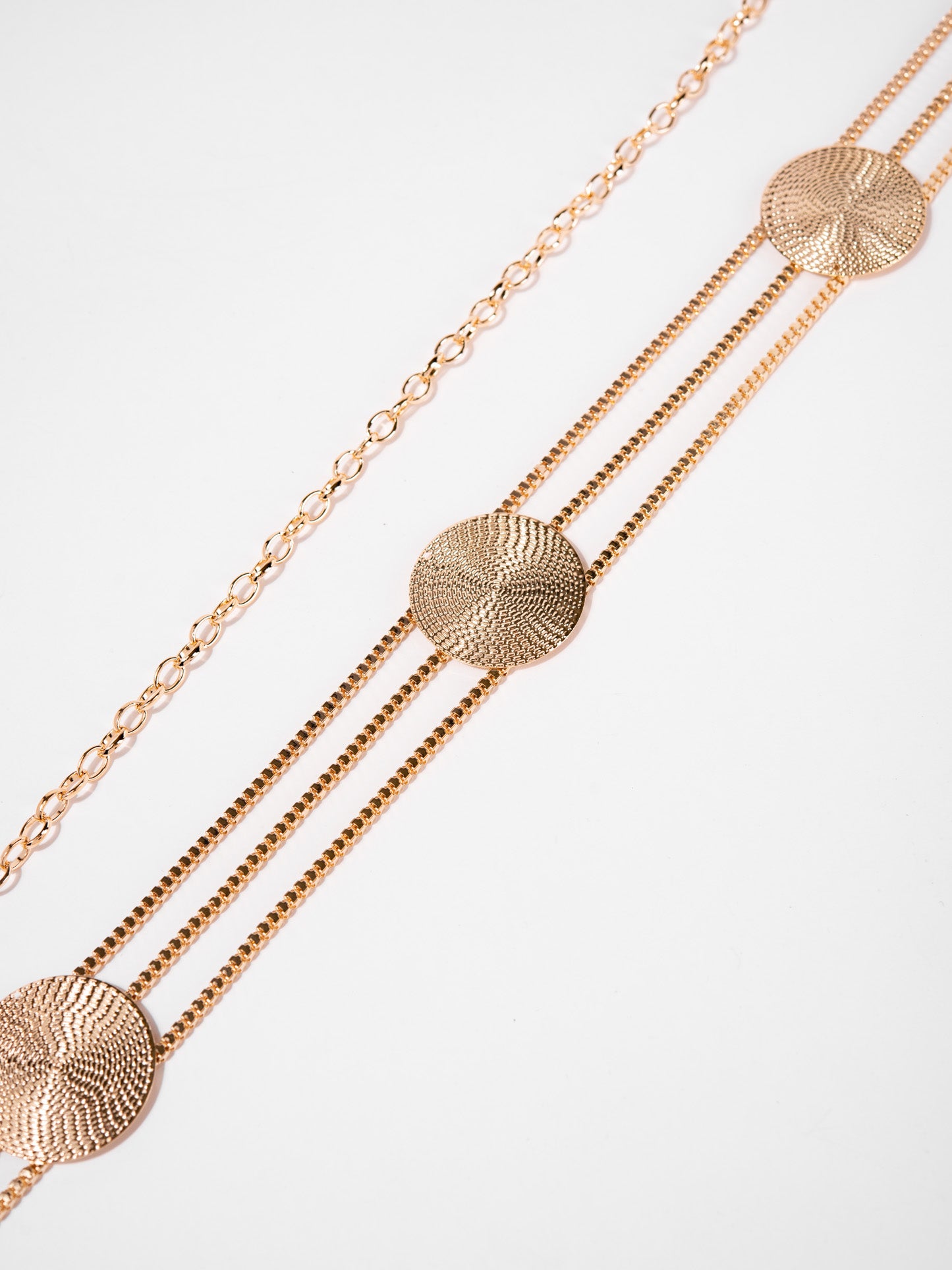 Callista Multi Strand Disc Chain Link Waist Belt
