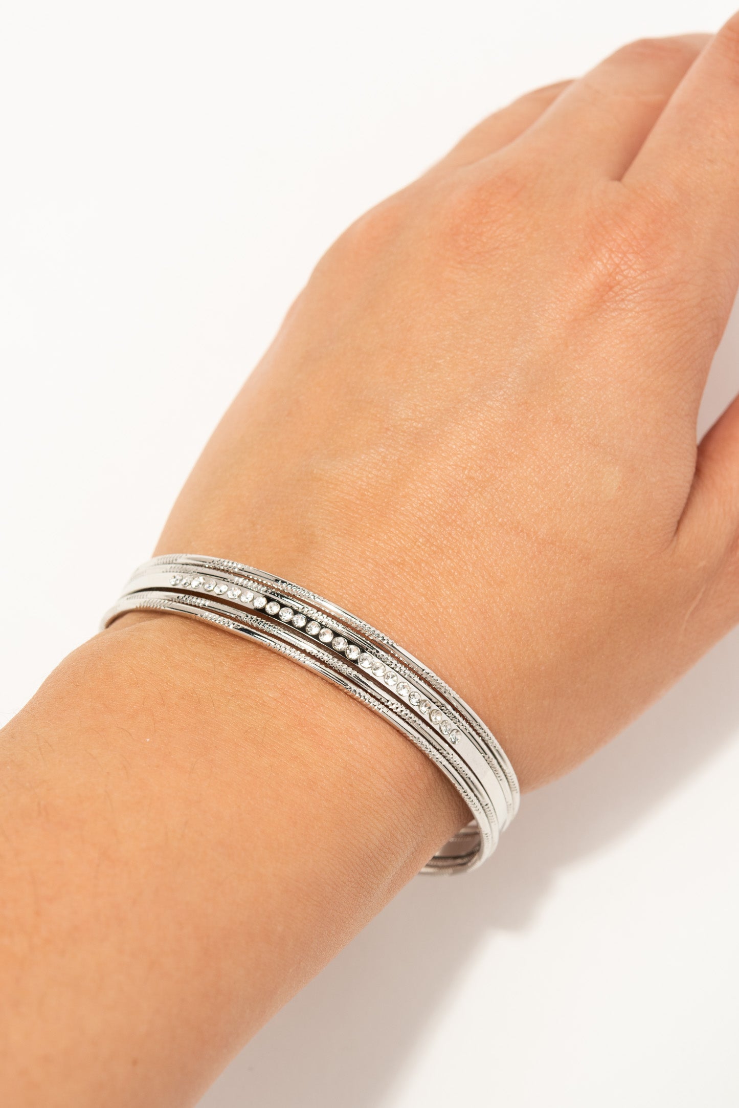 Haillee Rhinestone Cuff Bracelet
