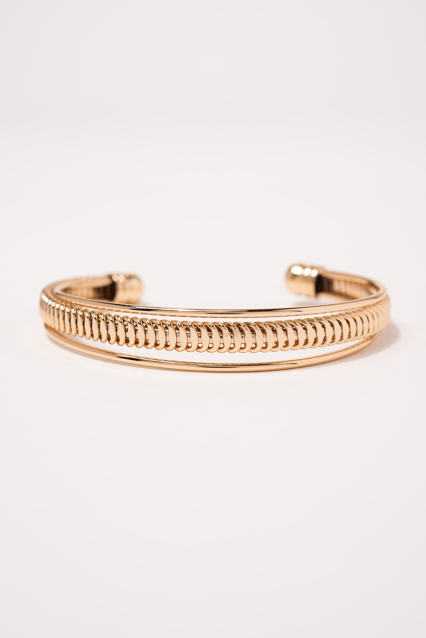 Heather Ribbed Cuff Bracelet