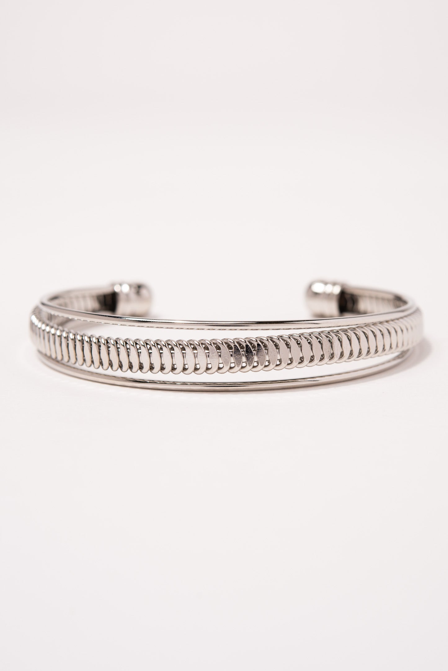 Heather Ribbed Cuff Bracelet