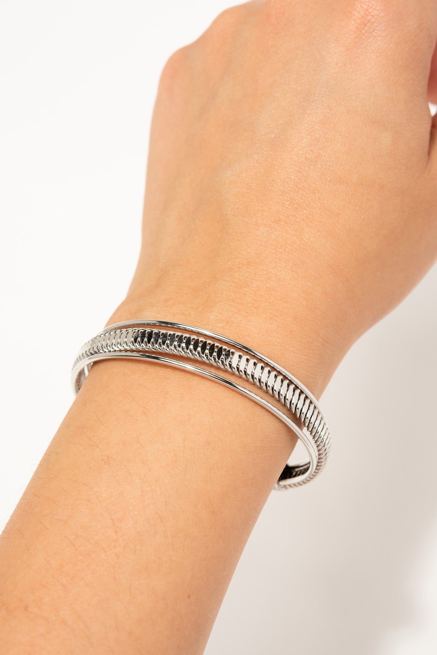 Heather Ribbed Cuff Bracelet