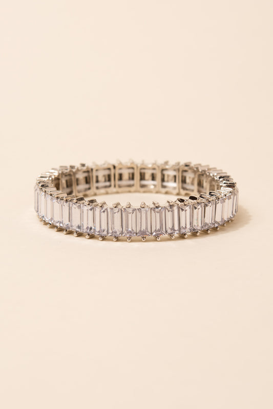 Jessa Rhinestone Baguette Stretch Bracelet