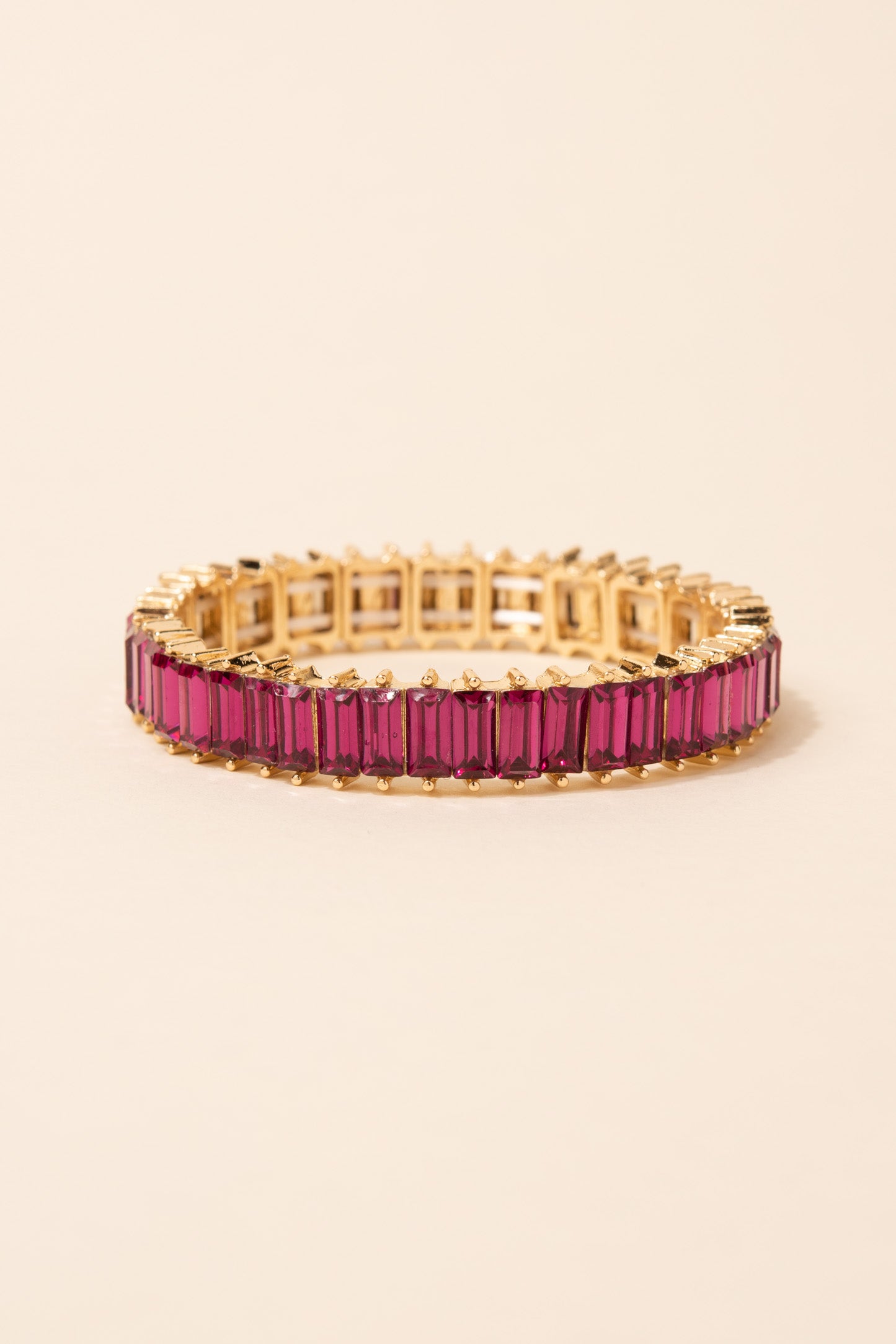 Jessa Rhinestone Baguette Stretch Bracelet