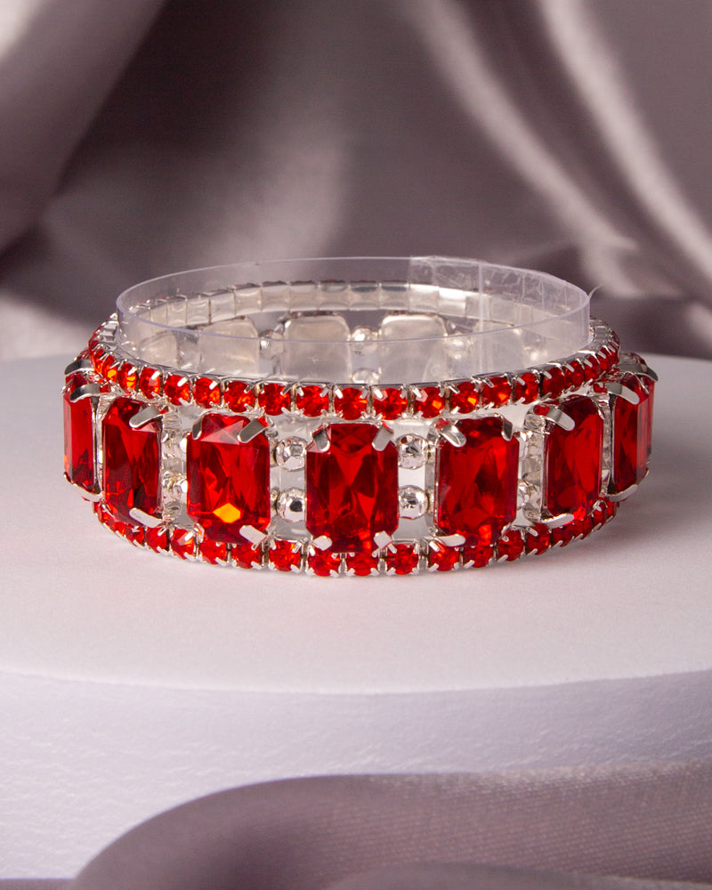 Lyanna Multi-Cut Prong-Set Crystal Bracelet Set