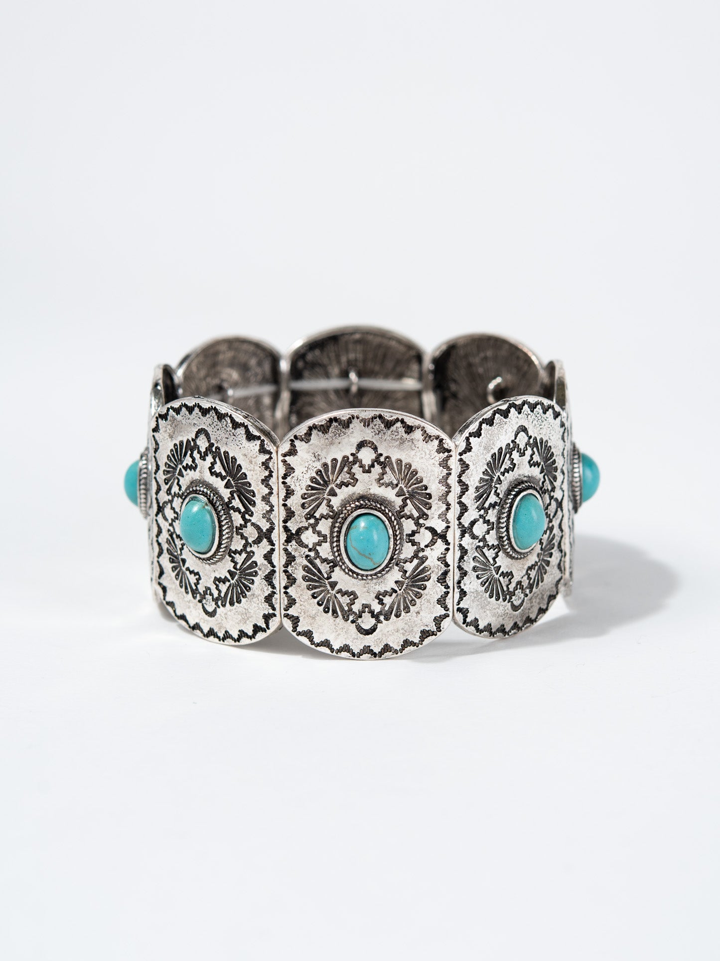 Clementine Western Concho Stretch Bracelet