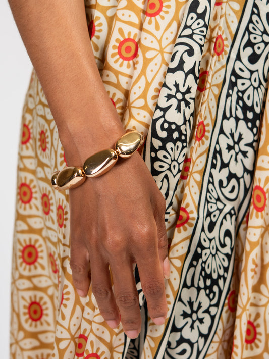 Charlie Chunky Gold Stretch Bracelet