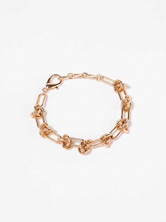 Remi Chain Gold Knot Bracelet
