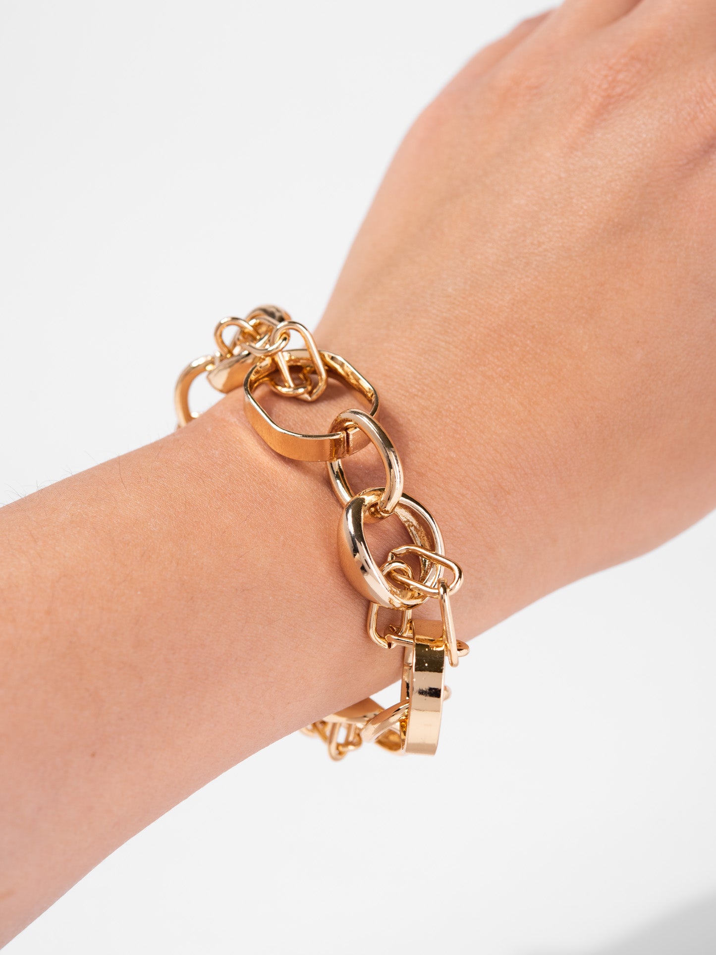 Georgia Large Link Gold Chain Bracelet