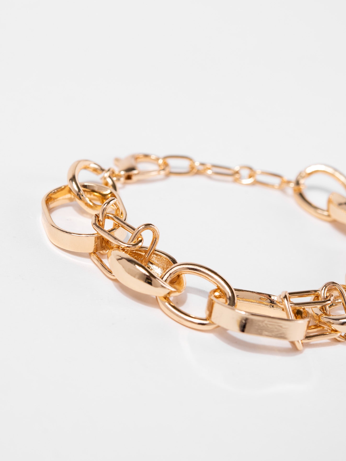 Georgia Large Link Gold Chain Bracelet