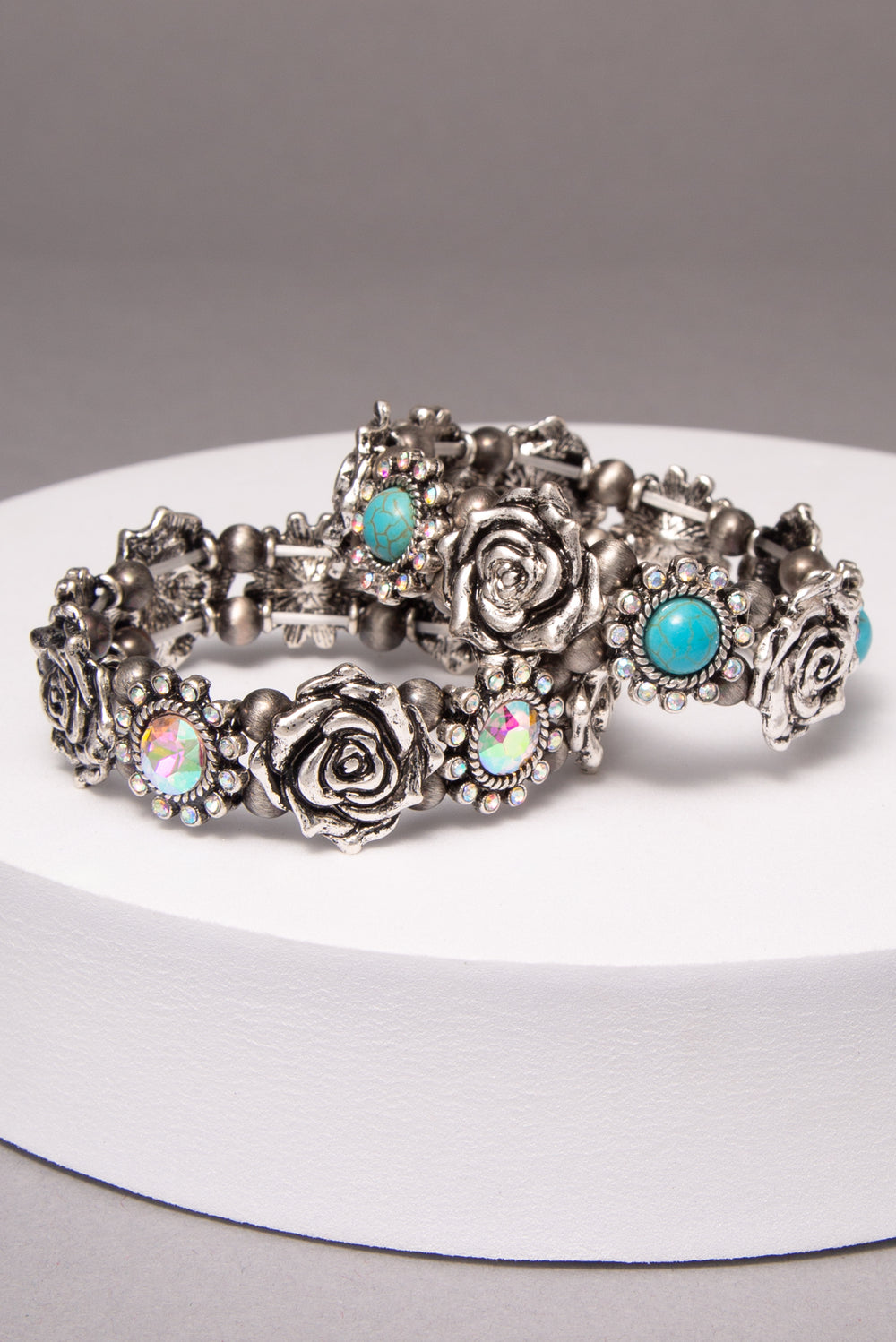 Penelope Western Rose Stretch Bracelet