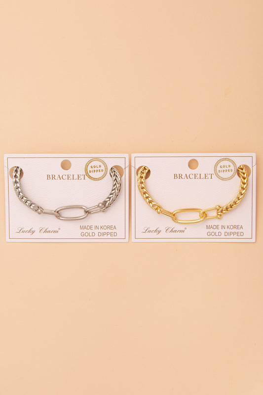 Alina Oval Link Rope-Style Chain Bracelet
