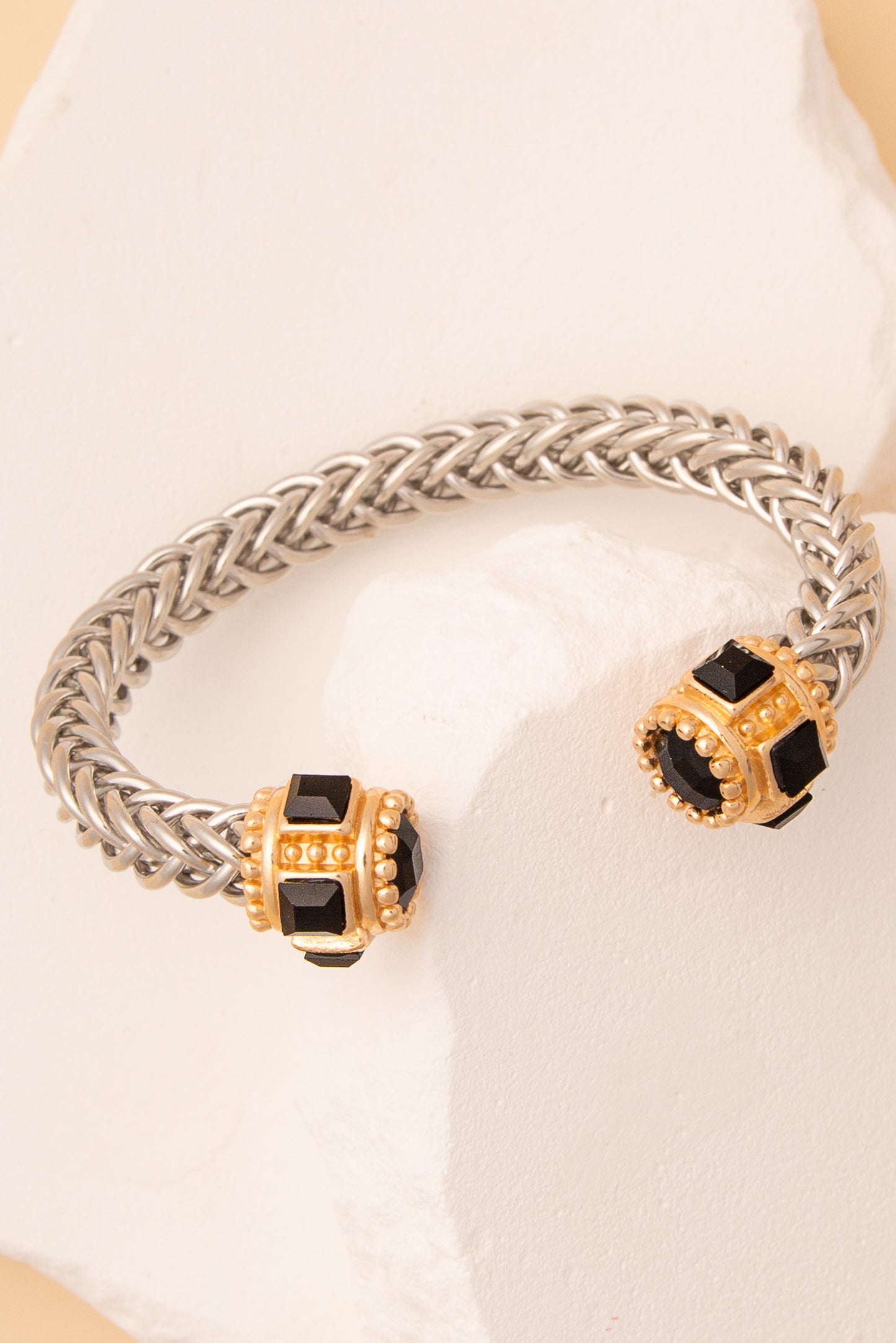 Harper Twisted Metal Cuff Bracelet with Gold Tone