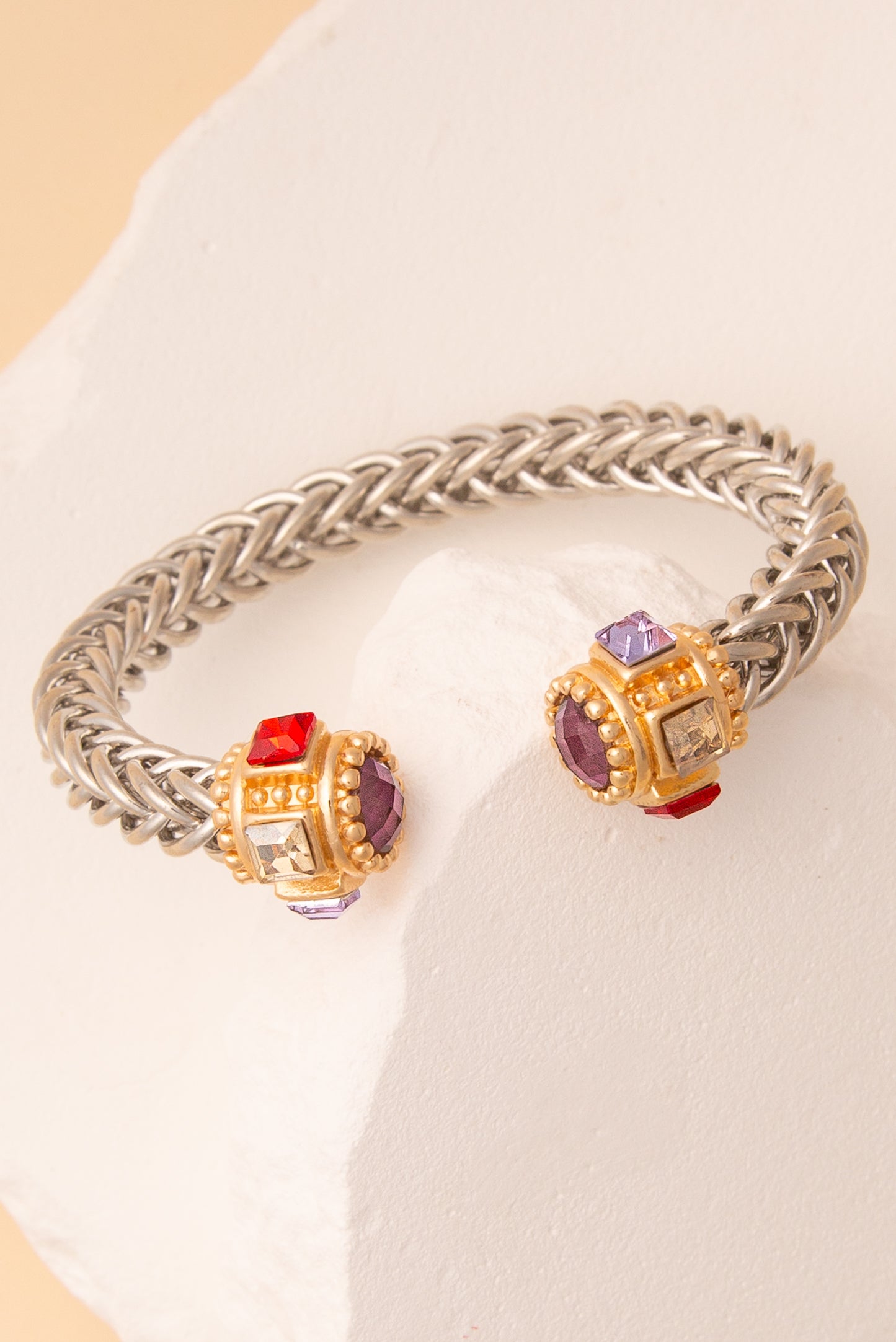 Harper Twisted Metal Cuff Bracelet with Gold Tone