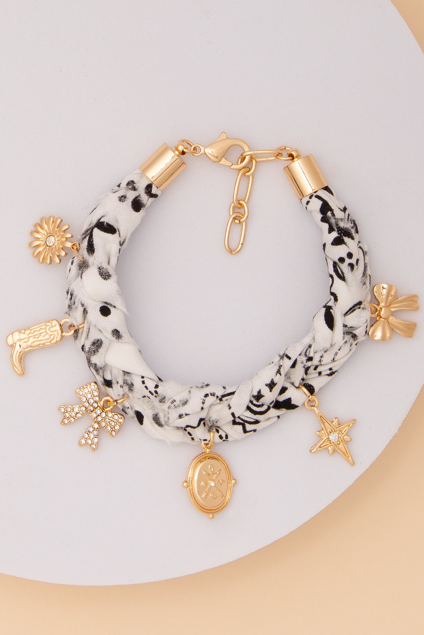 Jenny Bandana Western Charm Bracelet | White
