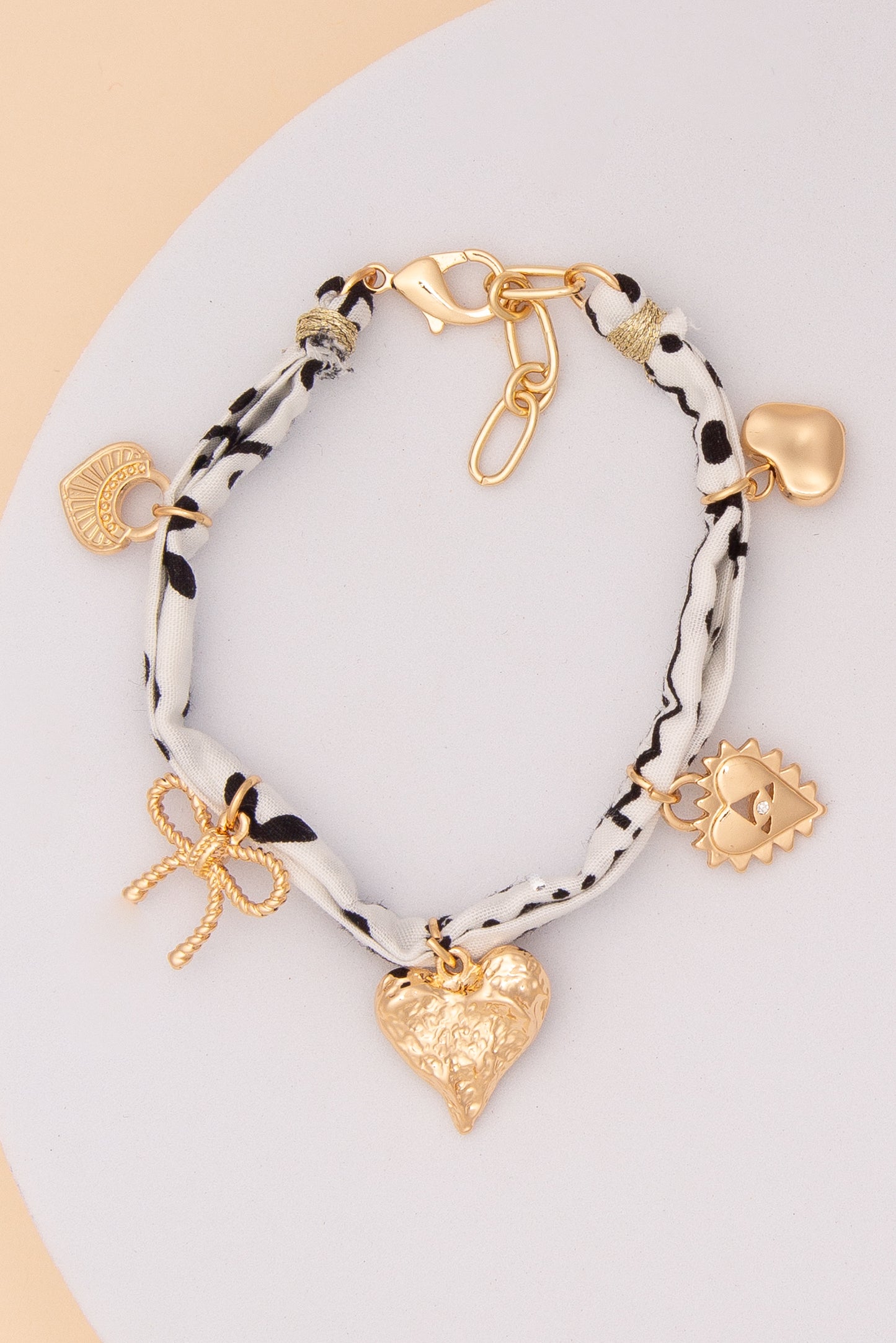 Aubrey Bandana Western Charm Bracelet | White
