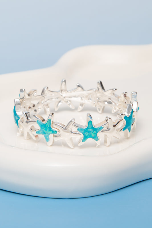 Victoria Polished Opal Starfish Stretch Bracelet
