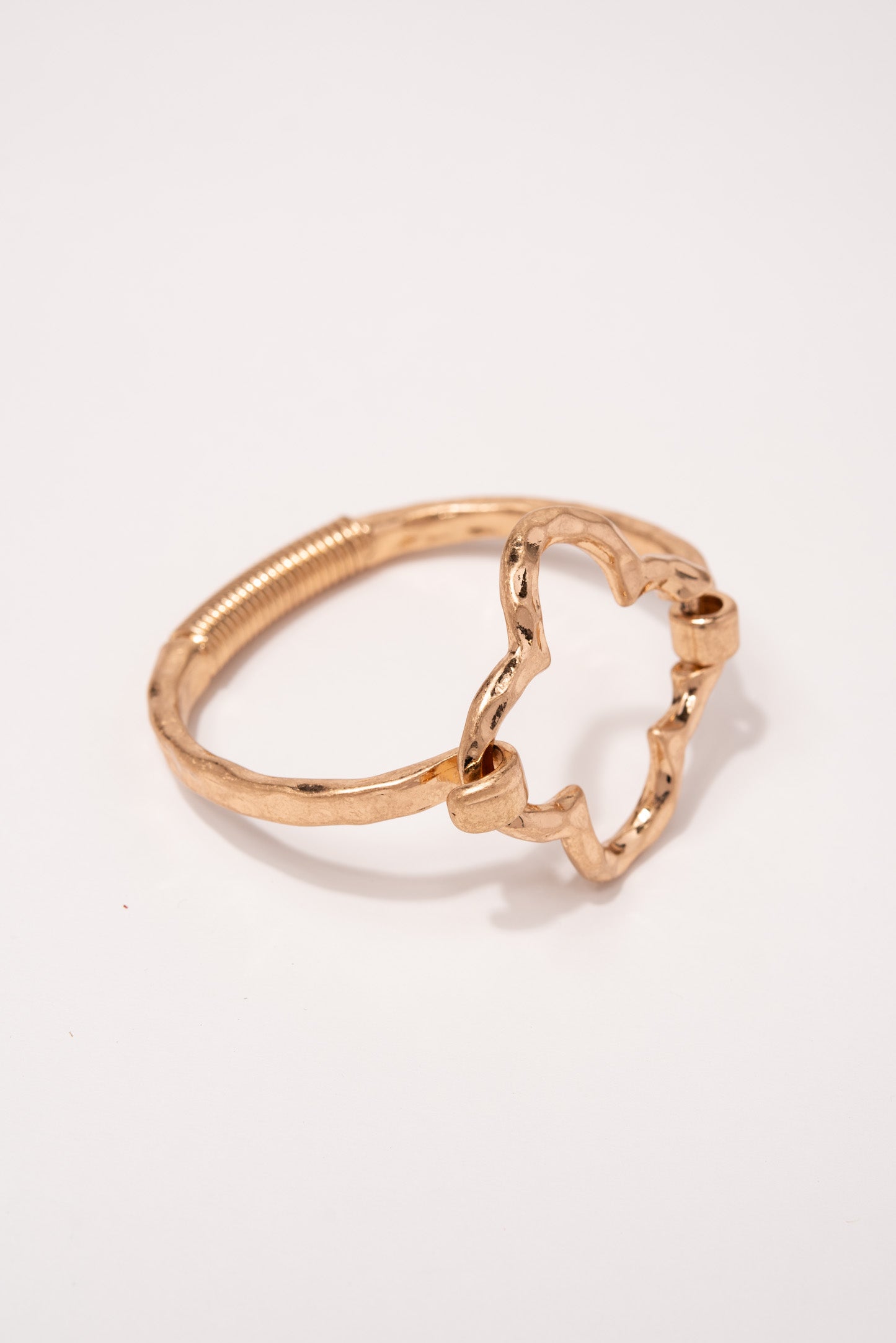 Delia Clover Metal Cuff Bracelet