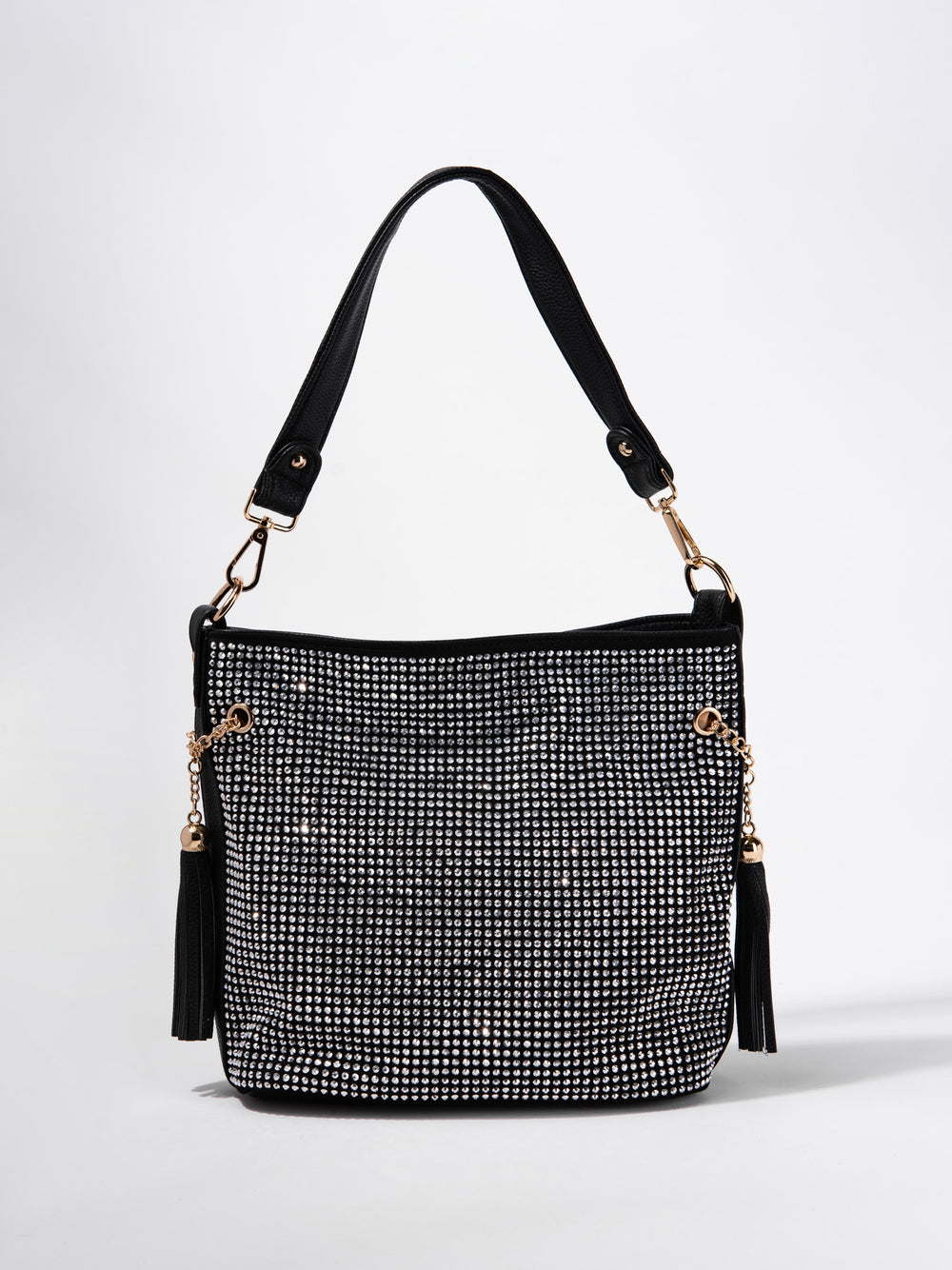 Adalyn Sparkling Rhinestone Hobo Bag