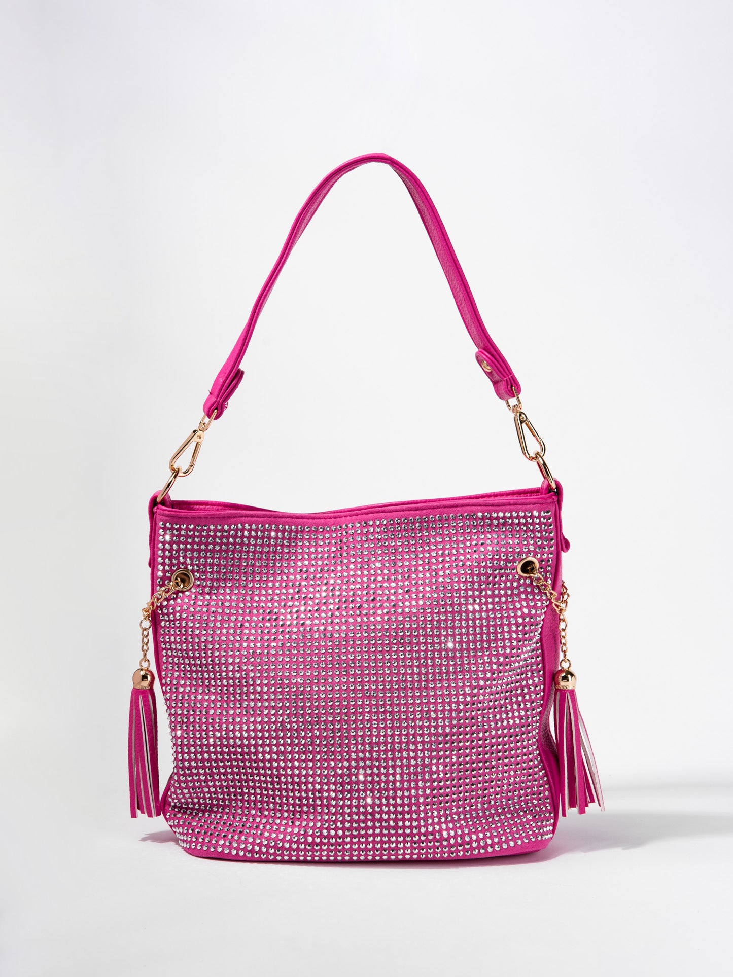 Adalyn Sparkling Rhinestone Hobo Bag