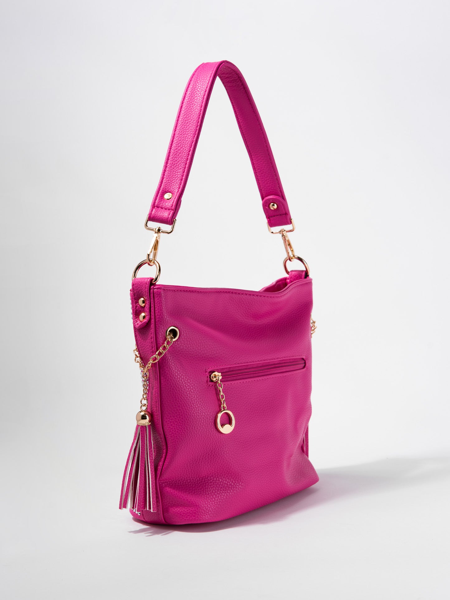 Adalyn Sparkling Rhinestone Hobo Bag