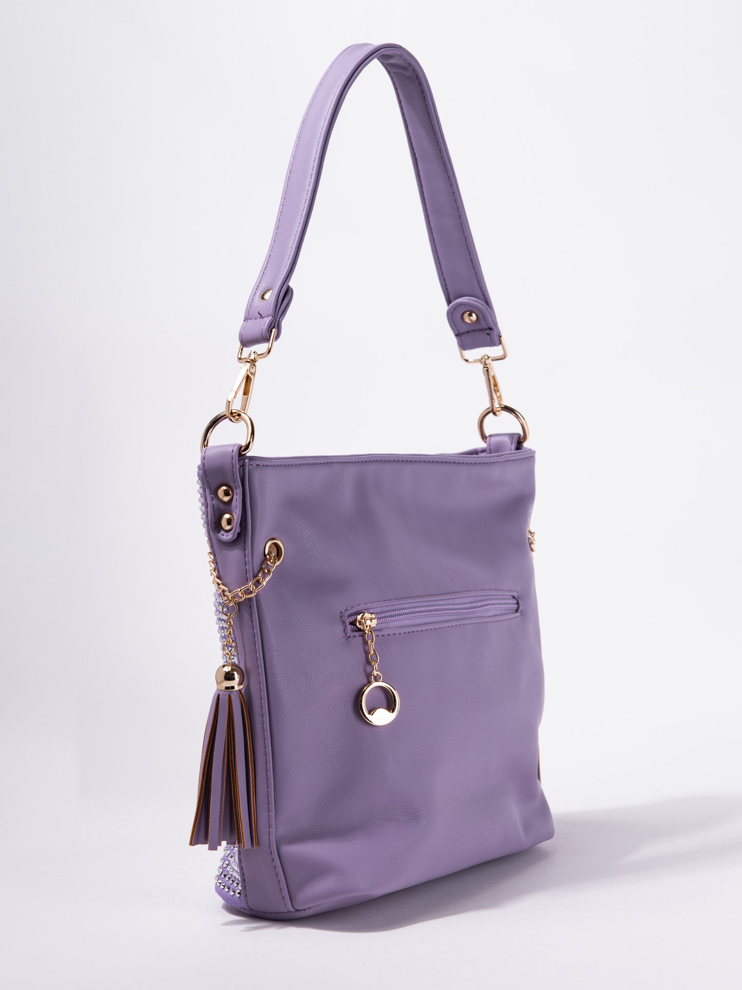 Adalyn Sparkling Rhinestone Hobo Bag