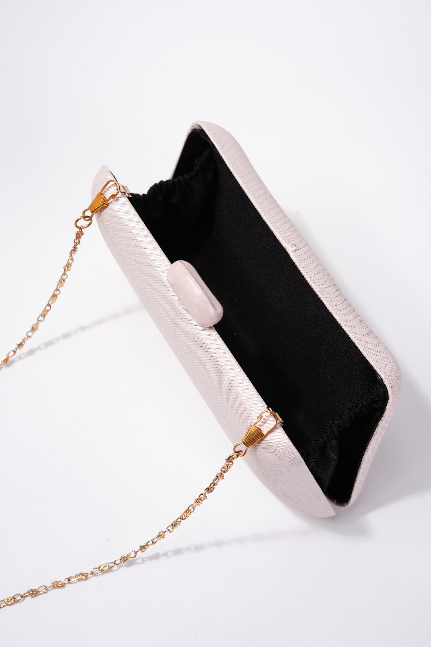 Kylie Textured Satin Evening Bag