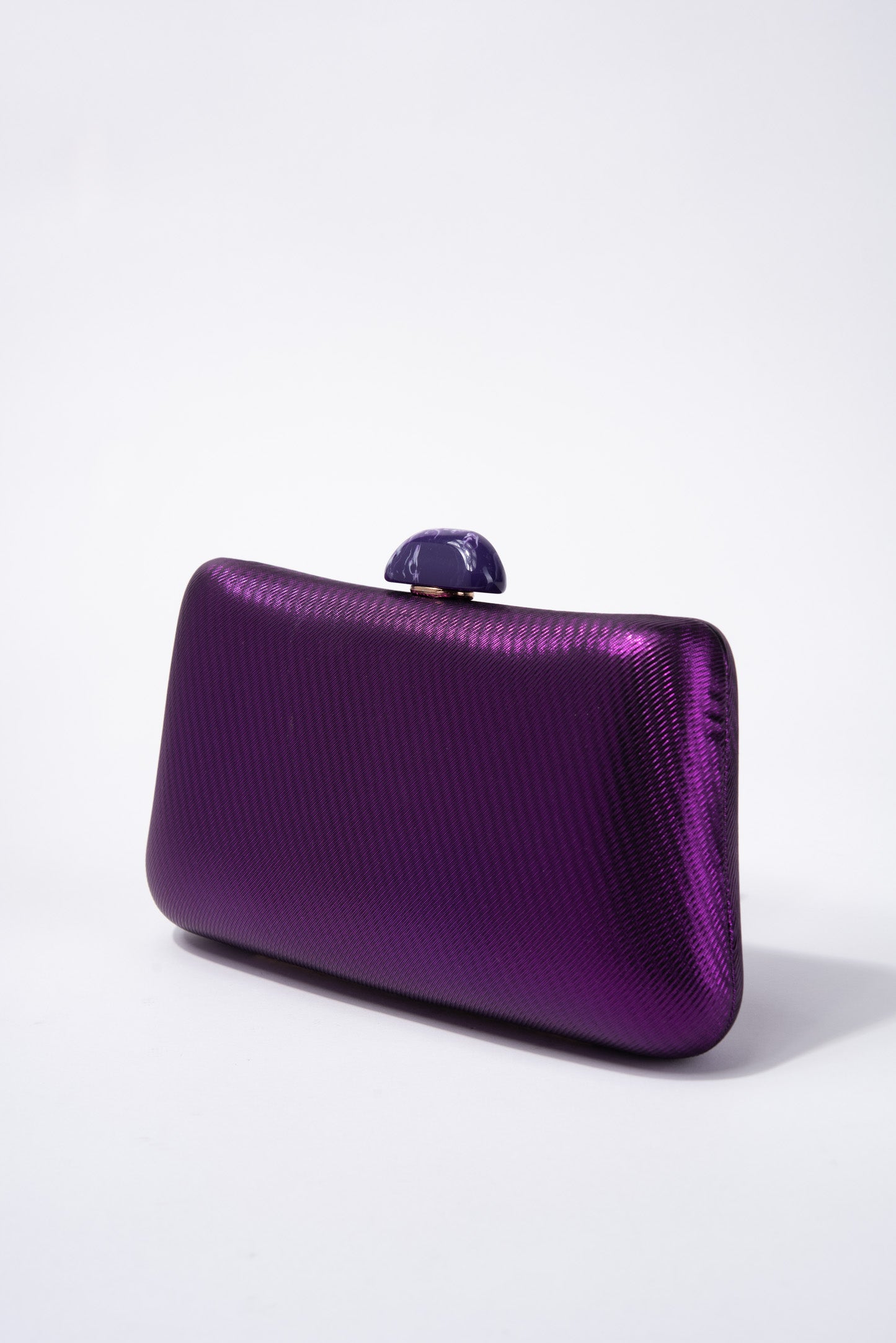 Kylie Textured Satin Evening Bag