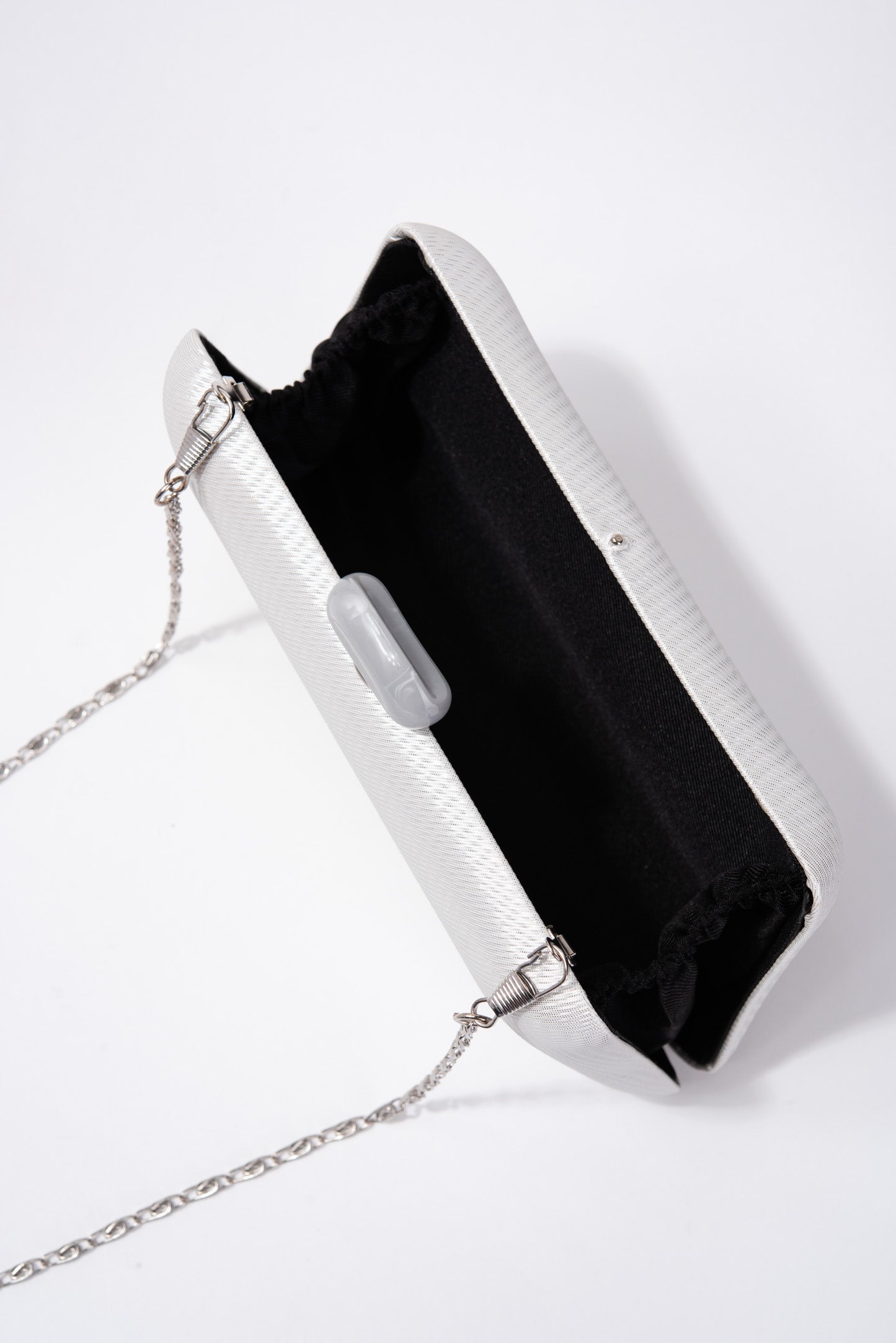 Kylie Textured Satin Evening Bag