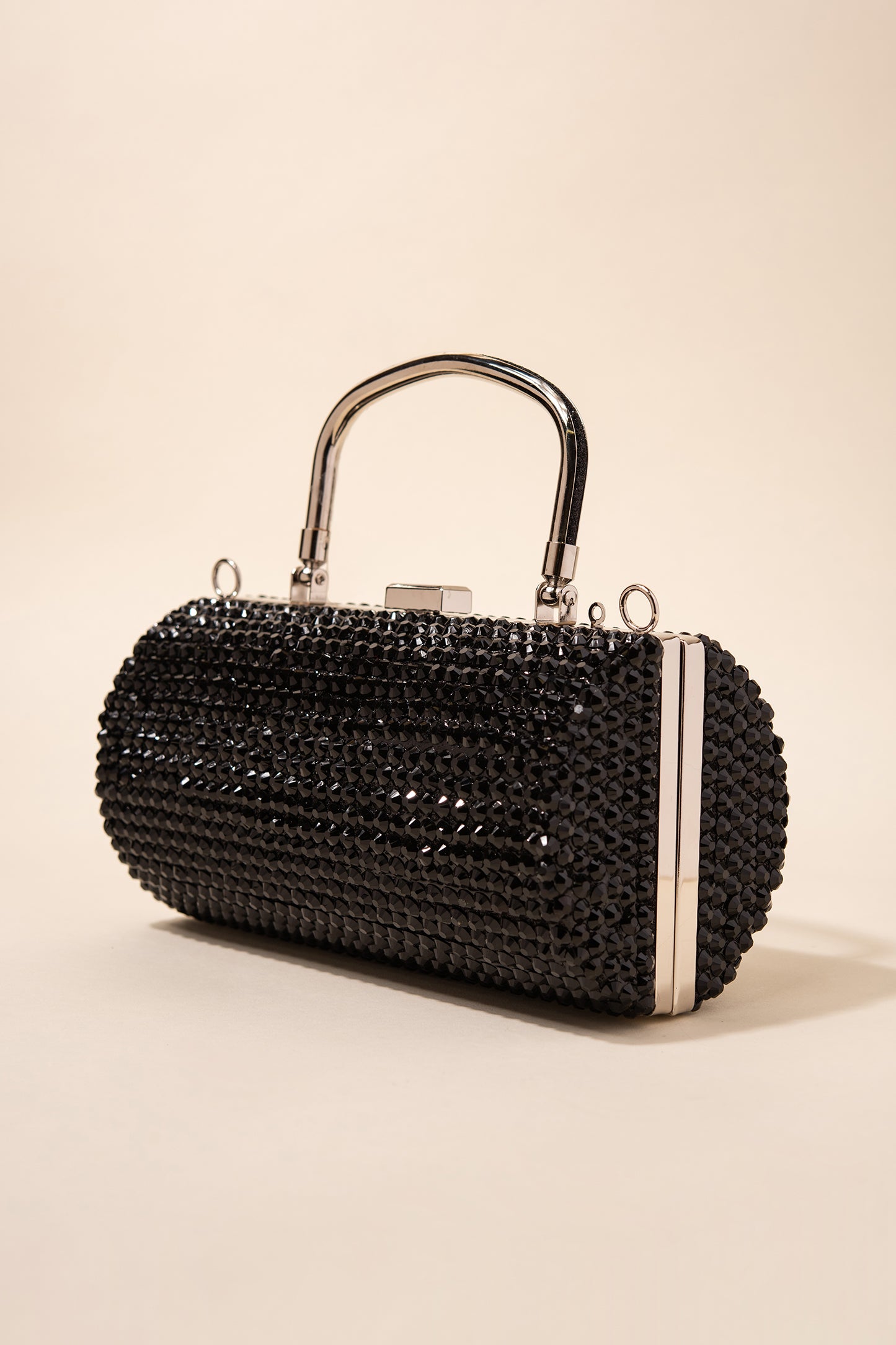 Adira Rhinestone Pave Barrel Purse