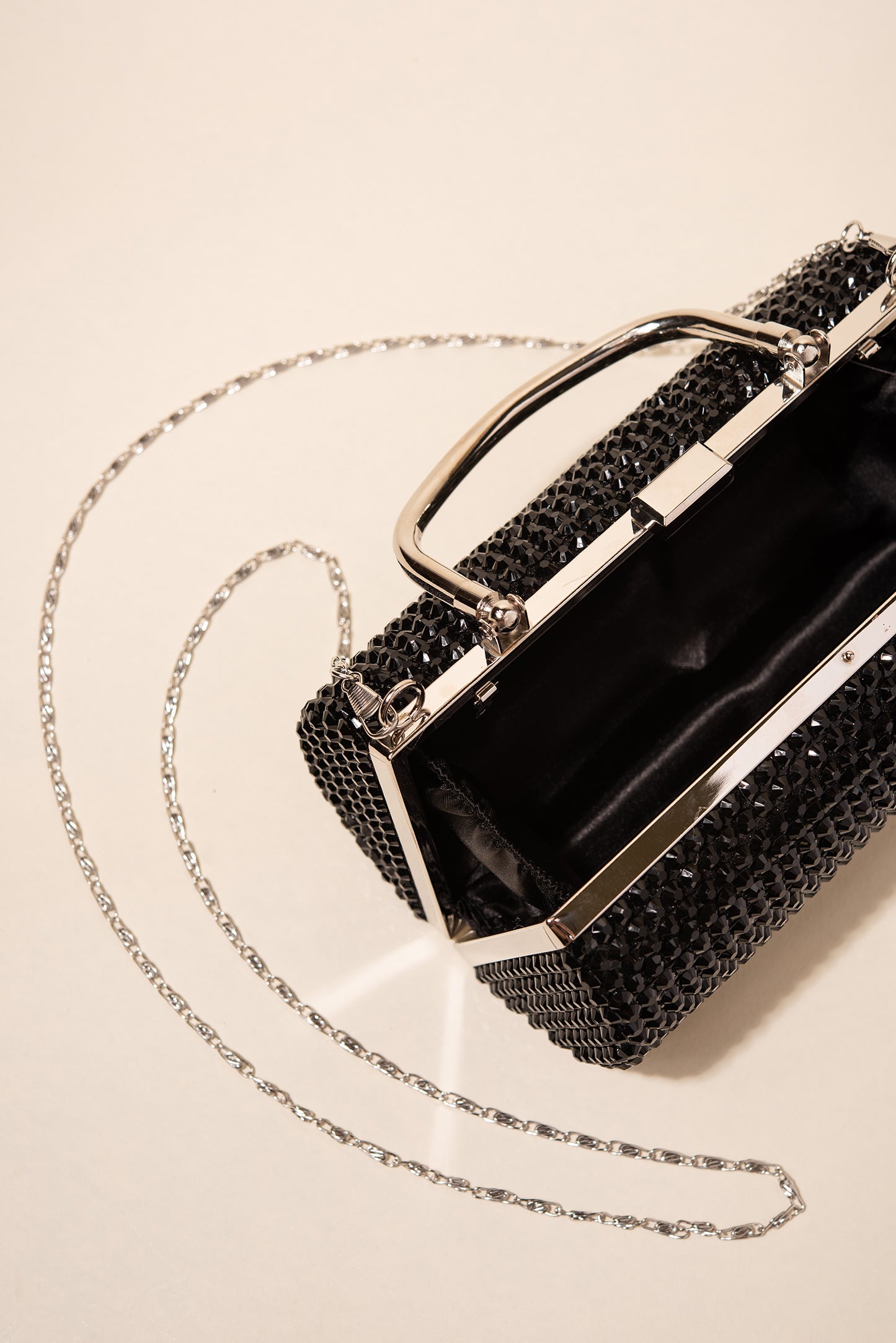 Adira Rhinestone Pave Barrel Purse