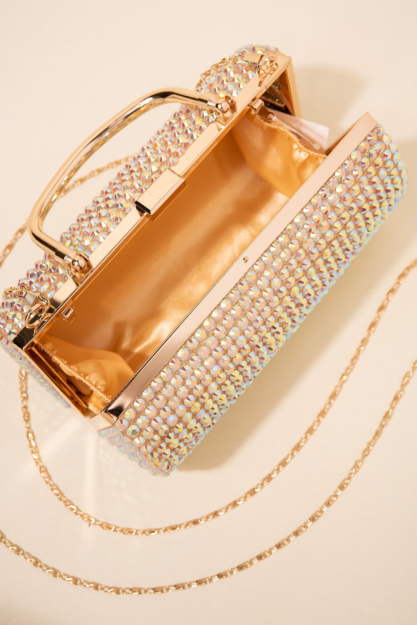 Adira Rhinestone Pave Barrel Purse