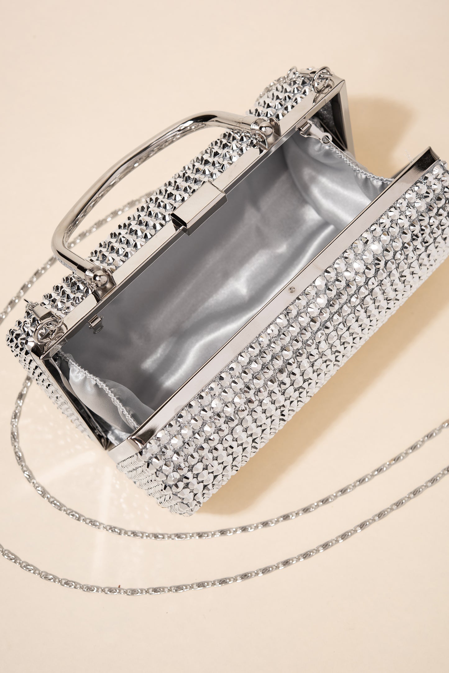 Adira Rhinestone Pave Barrel Purse