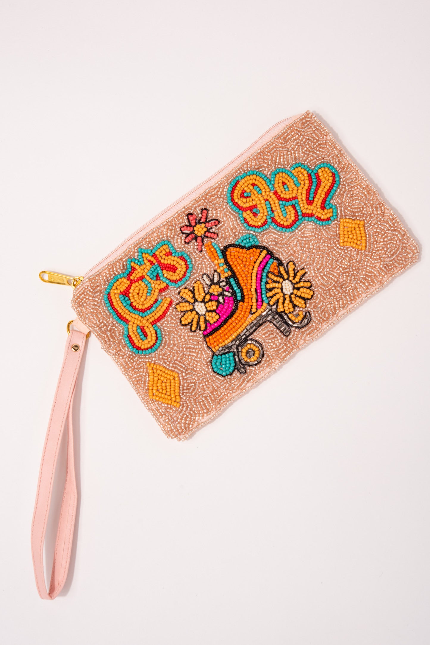 LET'S ROLL Skates Coin Wristlet Pouch