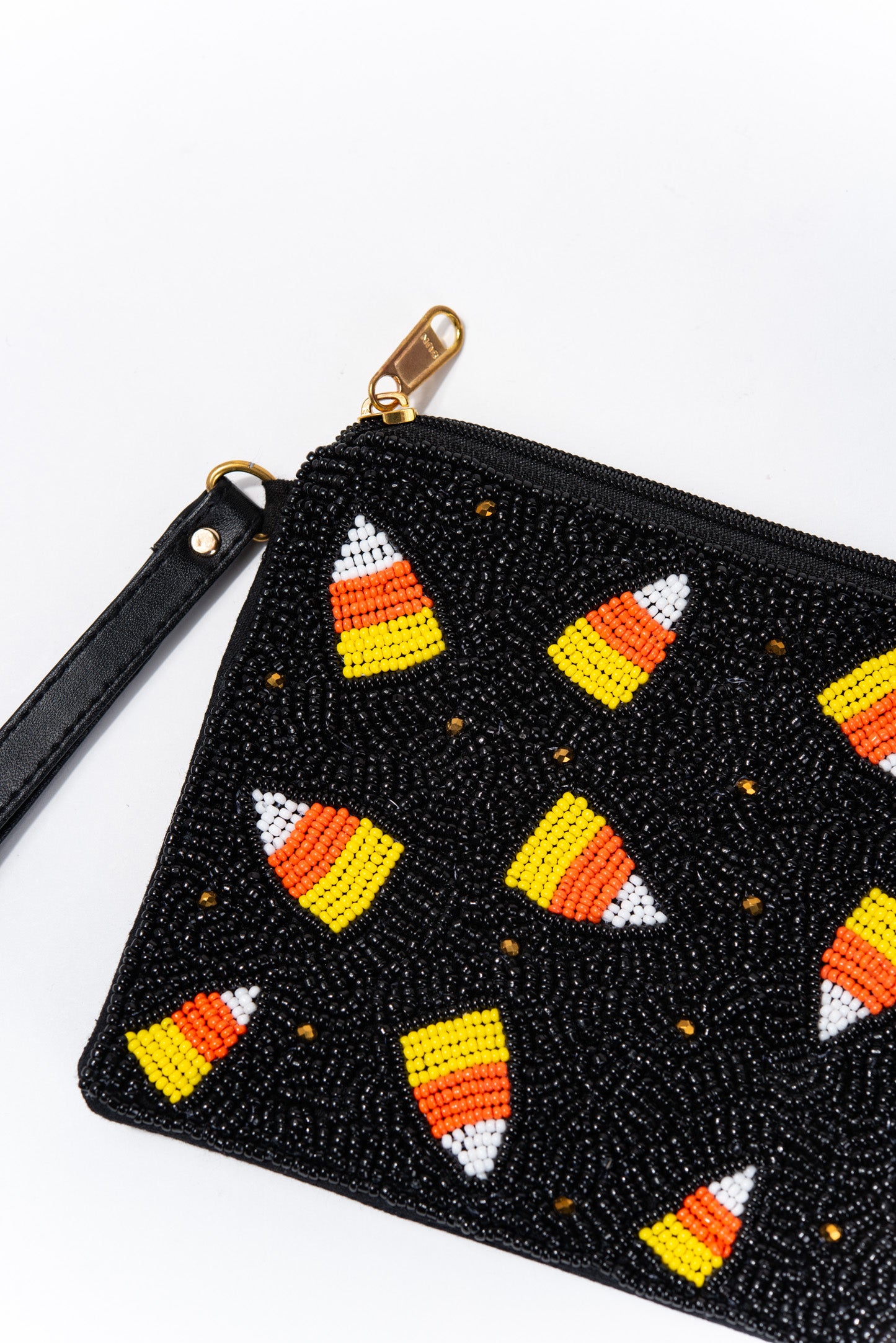 Mel Beaded Candy Corn Wristlet