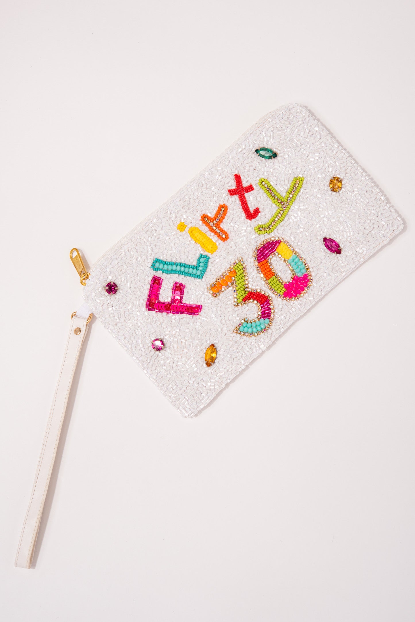 FLIRTY 30 Seed Beaded Wristlet