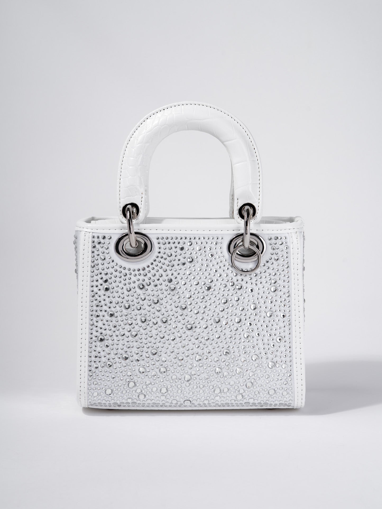 Aurora Crystal Rhinestone Alligator Skin Convertible Bag