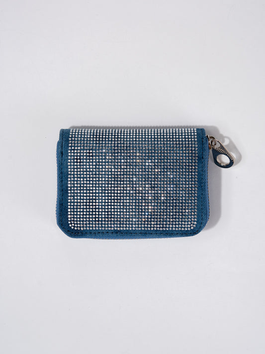 Beatrix Rhinestone Petite Zip Around Wallet