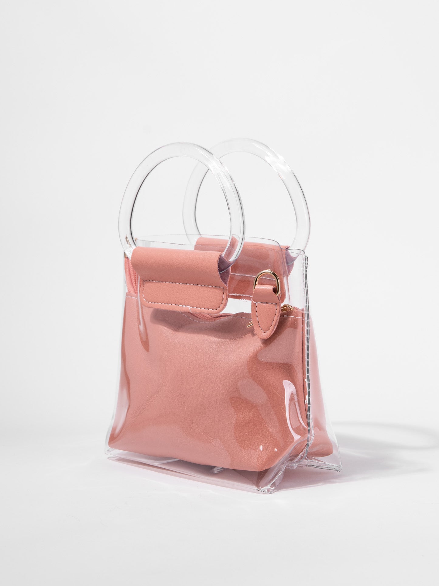 Amira Clear Water-Resistant Crossbody Bag with Pouch