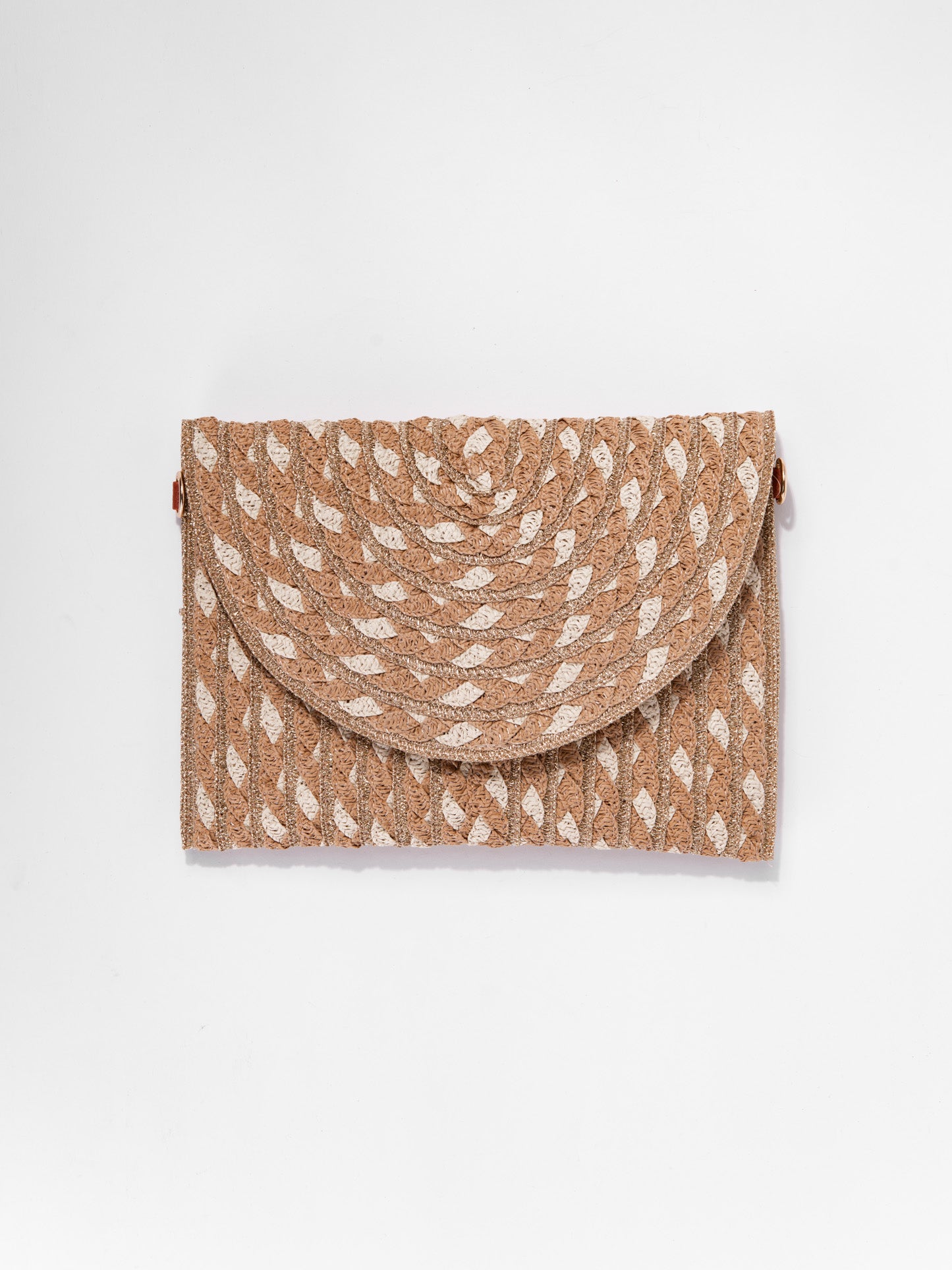 Mary Straw Crossbody Clutch Bag