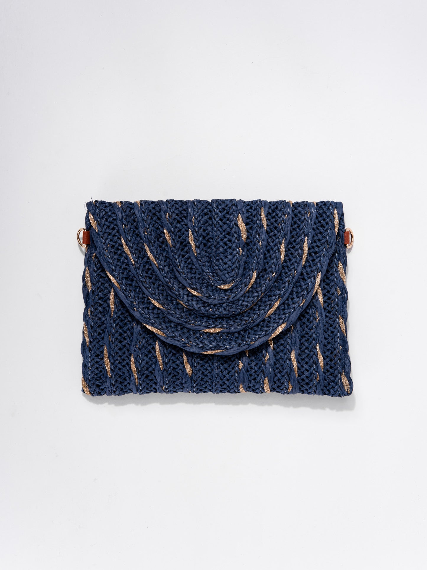 Mary Straw Crossbody Clutch Bag