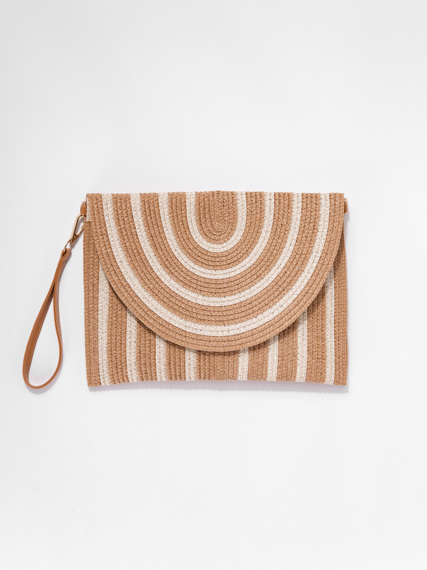 Mary Straw Crossbody Clutch Bag
