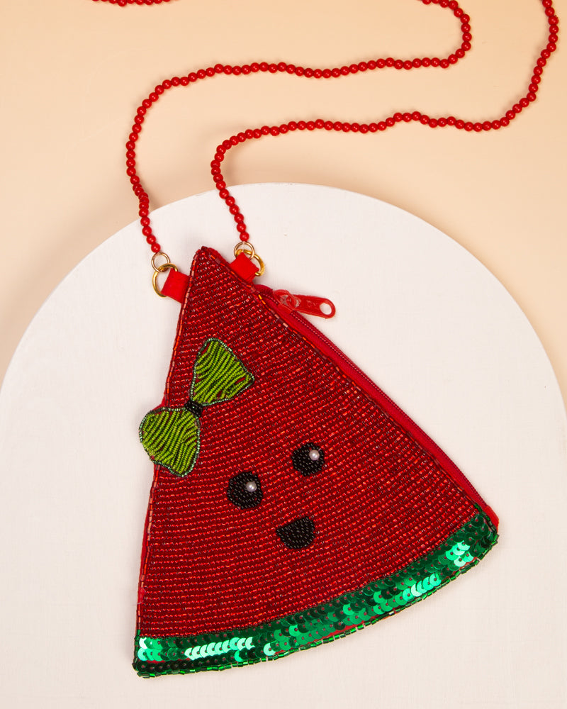 Reese Cute Watermelon Crossbody Bag with Zipper