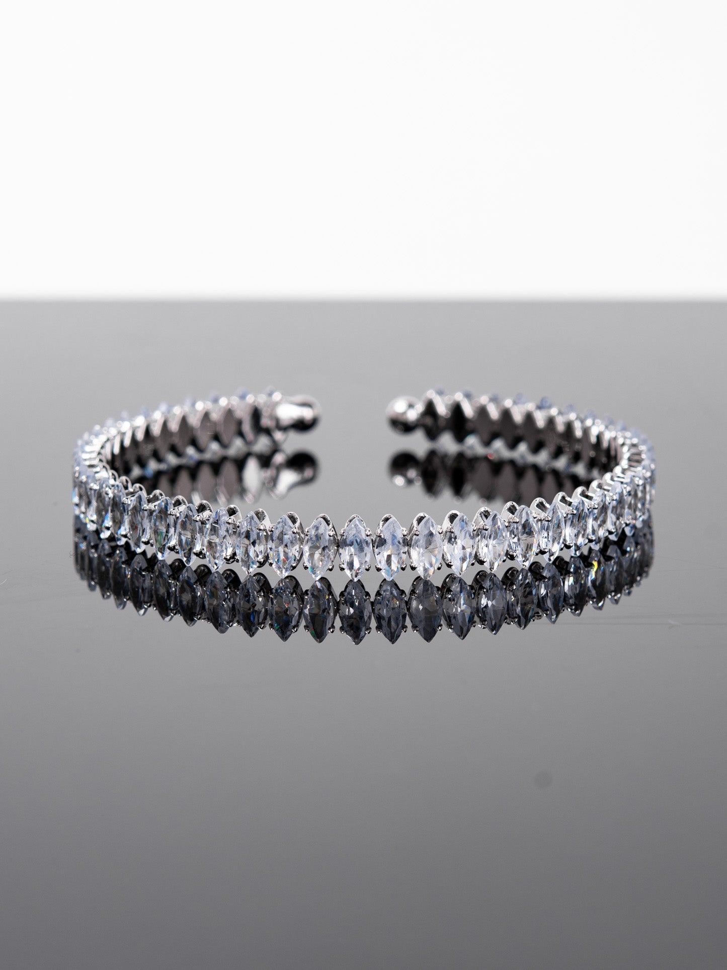 Rowan CZ Diamond Cuff Bracelet