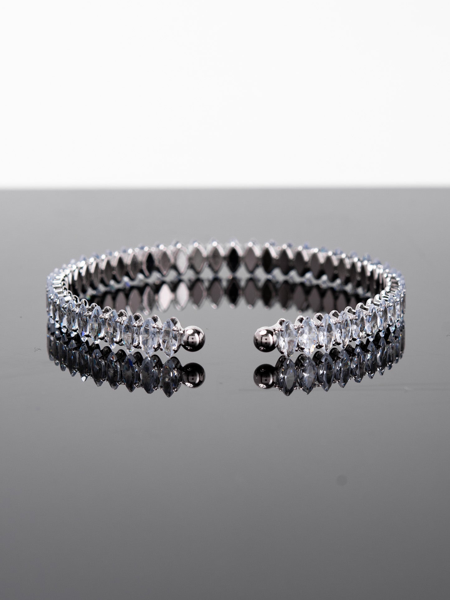 Rowan CZ Diamond Cuff Bracelet