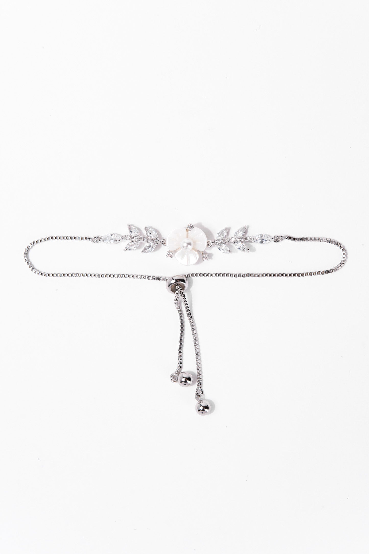 Isabella CZ Adjustable Bezzle Bracelet