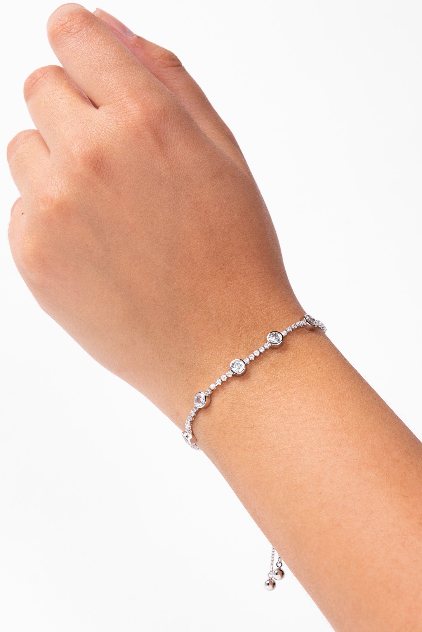 Laura Solitaire Bezzle Adjustable Bracelet