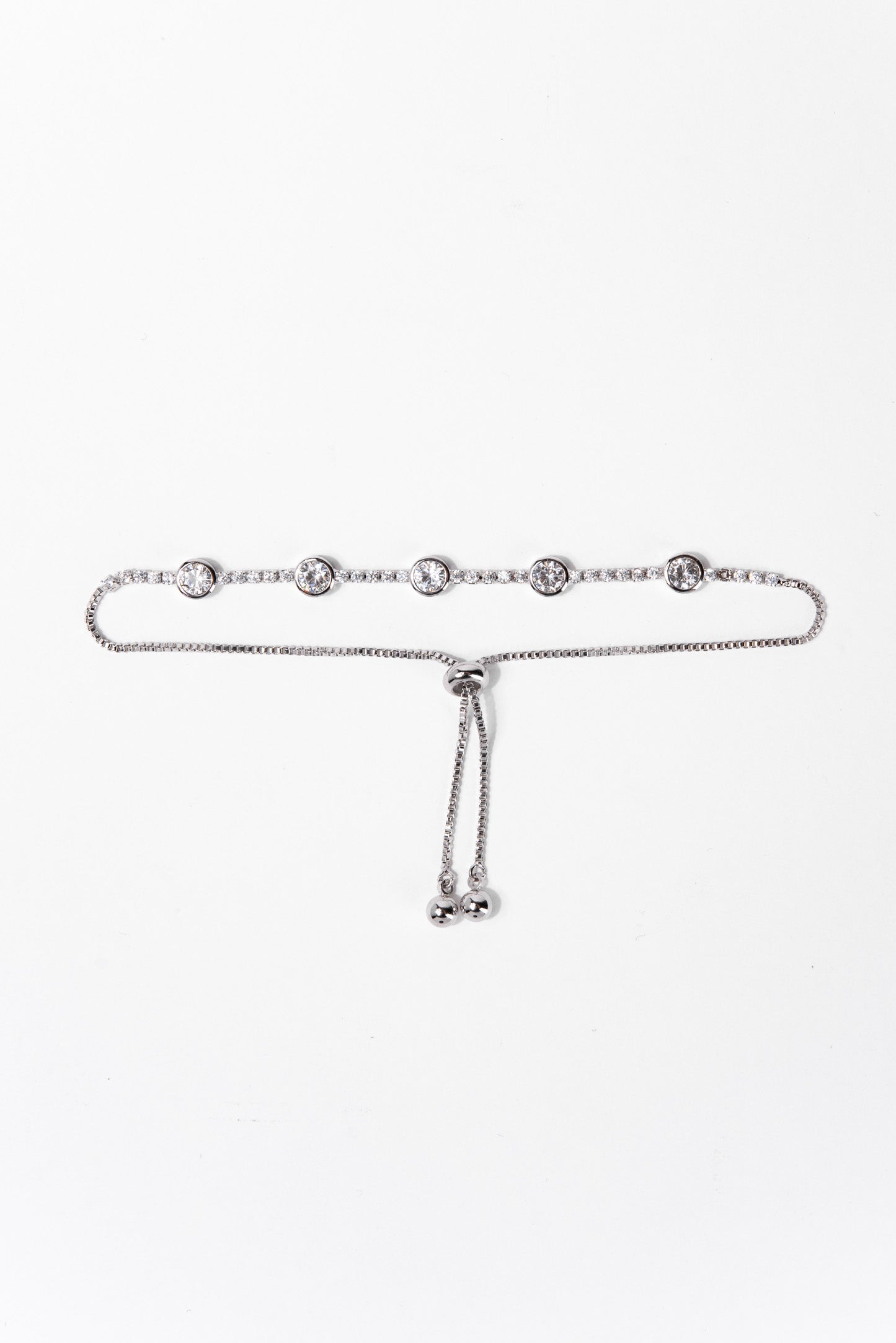 Laura Solitaire Bezzle Adjustable Bracelet