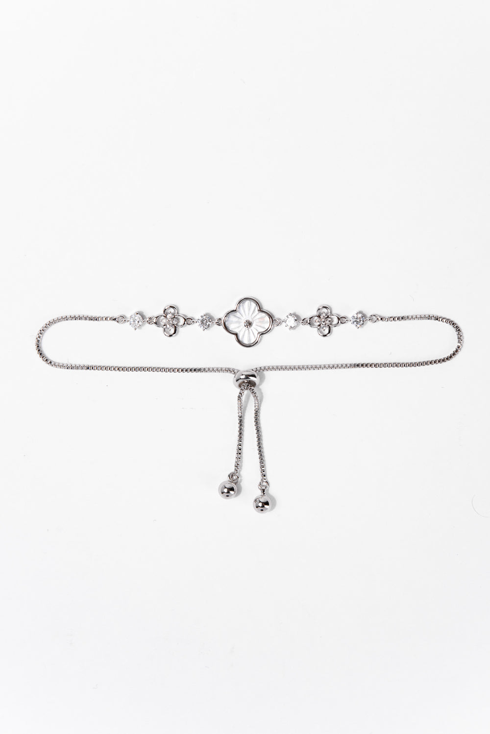 Essie Pearl Floral Adjustable Bracelet