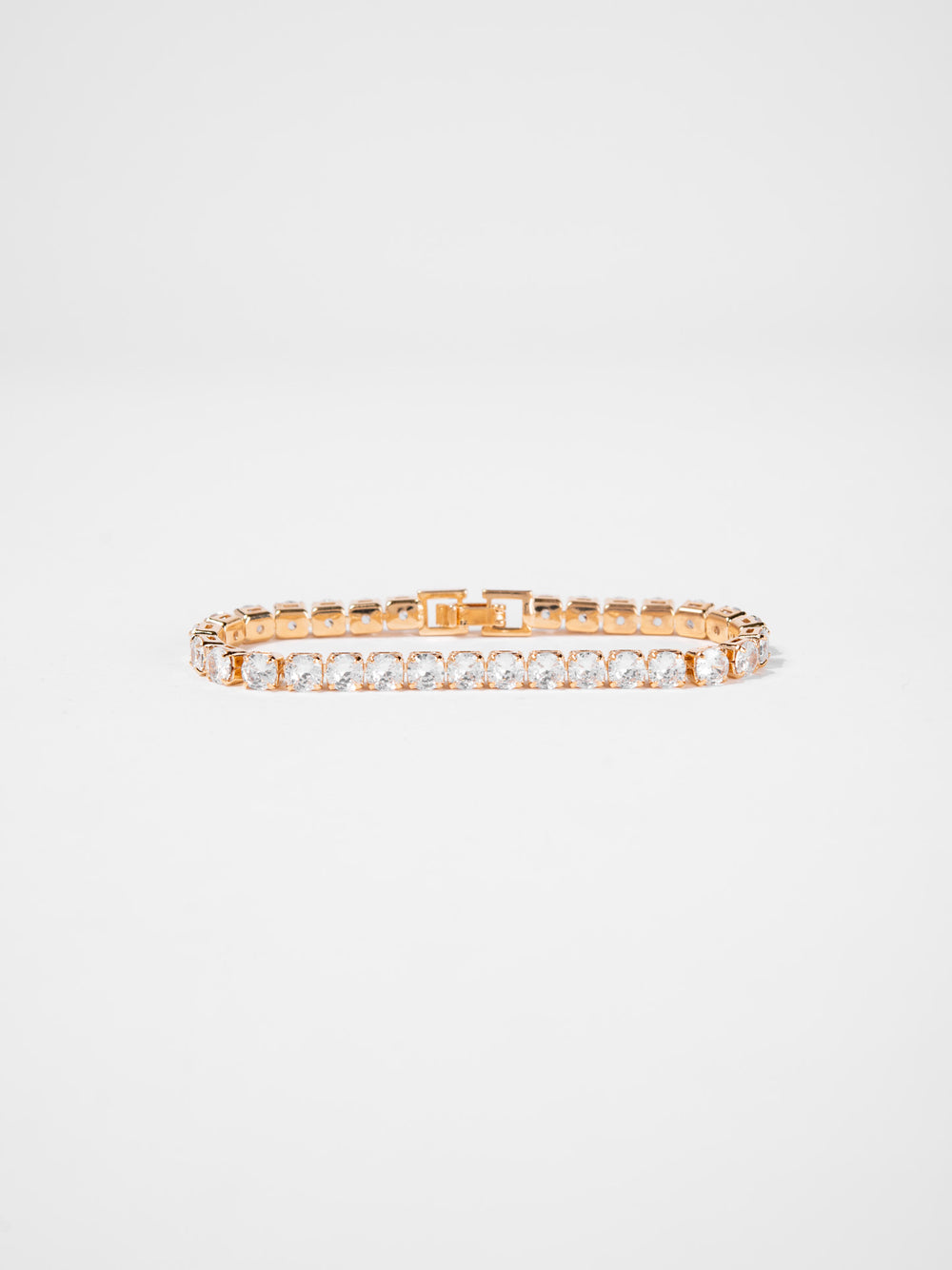 Cecilia Cubic Zirconia Tennis Bracelet | Gold