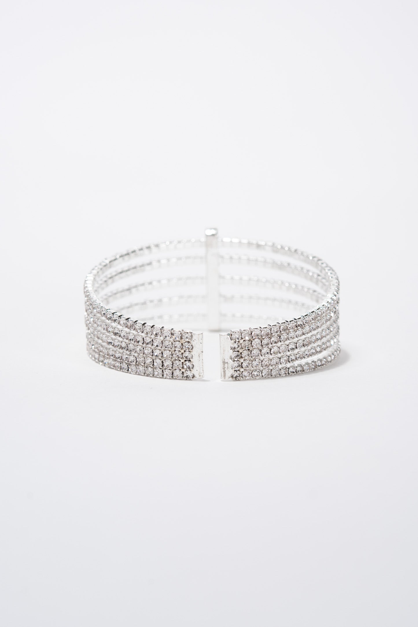 Chrissy 5 Line Vertical Bar Bangle Cuff Bracelet
